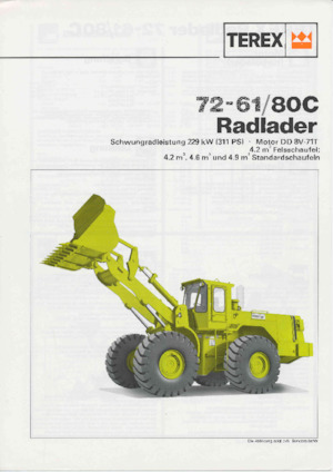 Kolové nakladače Terex 72-61/80 C