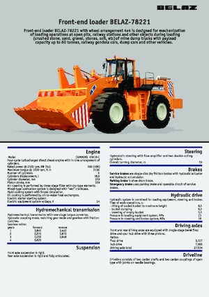 Kolové nakladače Belaz 78221