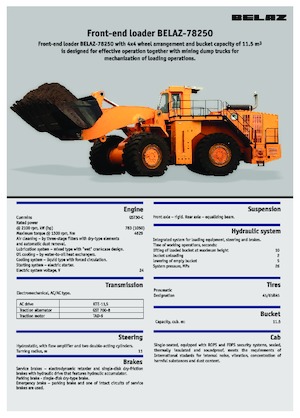 Kolové nakladače Belaz 78250