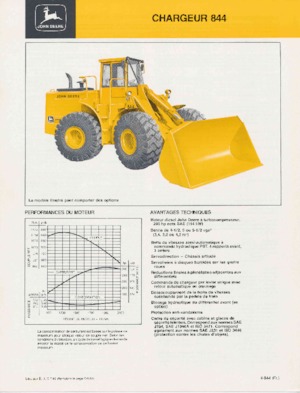 Kolové nakladače John Deere Construction 844