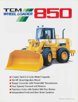 Kolové nakladače TCM 850