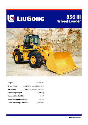 Kolové nakladače Liugong 856 III 