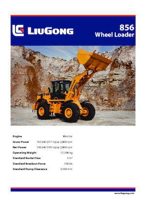 Kolové nakladače Liugong 856 