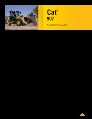 Kolové nakladače Caterpillar 907