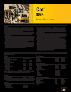 Kolové nakladače Caterpillar 907K