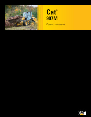 Kolové nakladače Caterpillar 907M