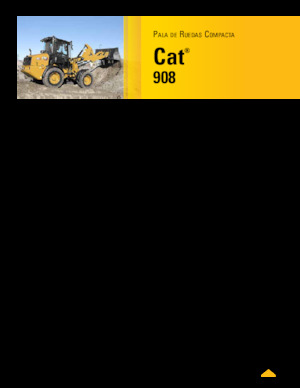 Kolové nakladače Caterpillar 908