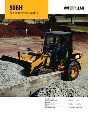 Kolové nakladače Caterpillar 908 H