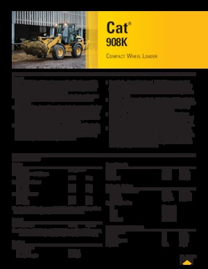 Kolové nakladače Caterpillar 908K