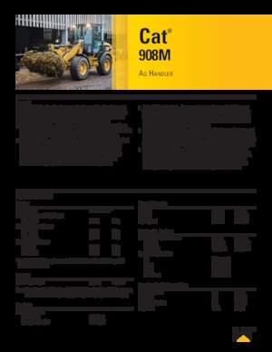 Kolové nakladače Caterpillar 908M