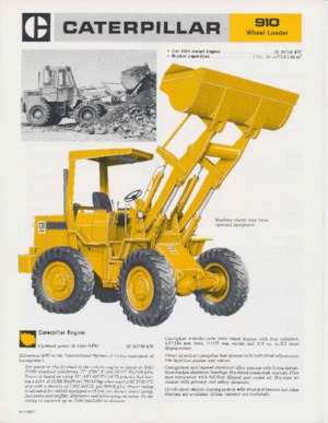 Kolové nakladače Caterpillar 910