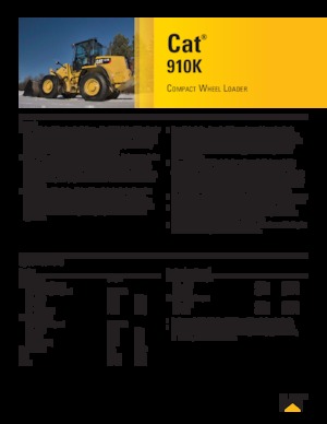 Kolové nakladače Caterpillar 910K