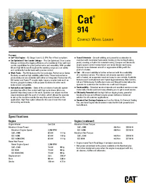 Kolové nakladače Caterpillar 914