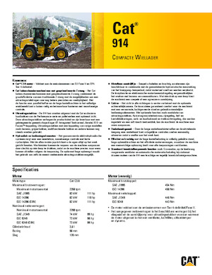 Kolové nakladače Caterpillar 914