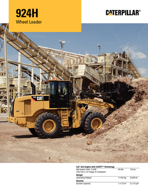 Kolové nakladače Caterpillar 924H