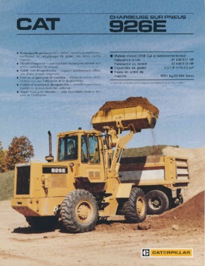 Kolové nakladače Caterpillar 926E
