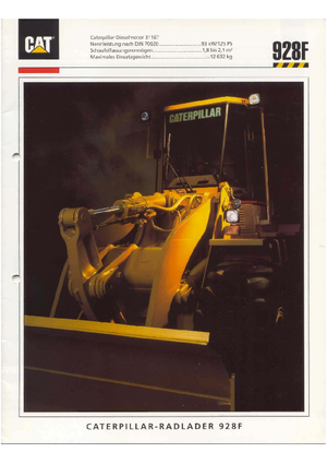 Kolové nakladače Caterpillar 928 F