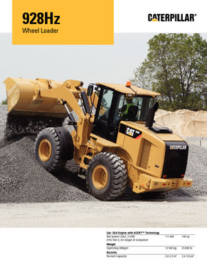 Kolové nakladače Caterpillar 928Hz