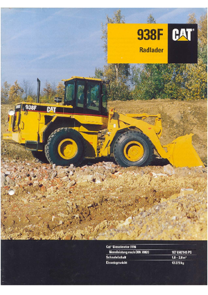 Kolové nakladače Caterpillar 938 F