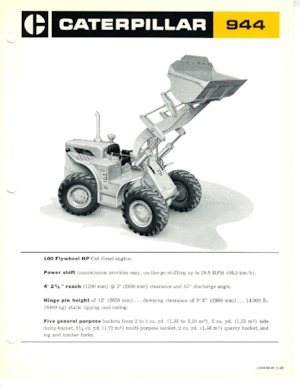 Kolové nakladače Caterpillar 944