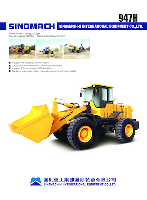 Kolové nakladače Sinomach 947H