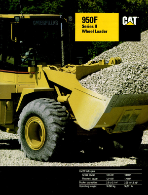 Kolové nakladače Caterpillar 950 F II-StVZO