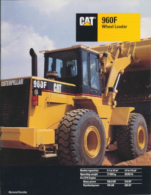 Kolové nakladače Caterpillar 950F