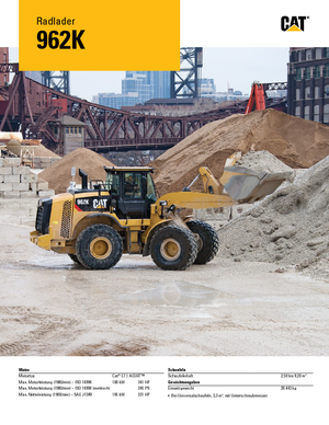 Kolové nakladače Caterpillar 962K