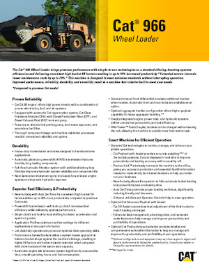 Kolové nakladače Caterpillar 966