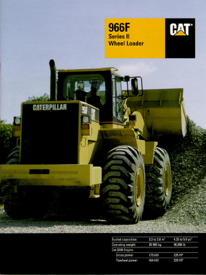 Kolové nakladače Caterpillar 966 F II-StVZO