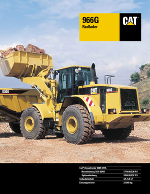 Kolové nakladače Caterpillar 966 G