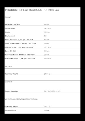 Kolové nakladače Caterpillar 966 GC