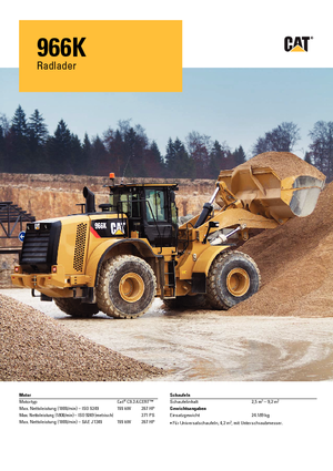 Kolové nakladače Caterpillar 966K