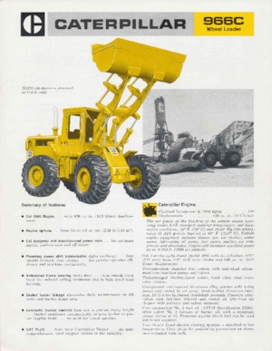 Kolové nakladače Caterpillar 966C