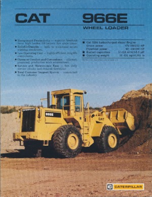 Kolové nakladače Caterpillar 966E