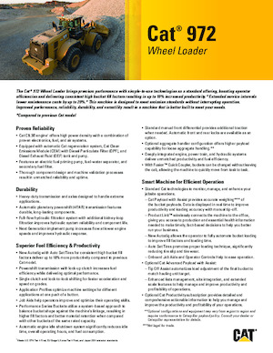 Kolové nakladače Caterpillar 972
