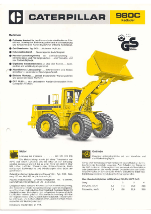 Kolové nakladače Caterpillar 980 C