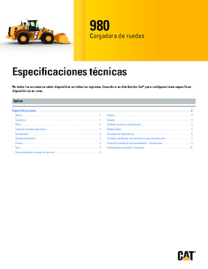 Kolové nakladače Caterpillar 980