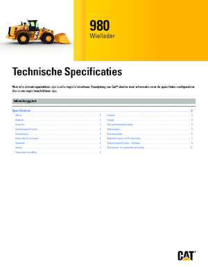 Kolové nakladače Caterpillar 980