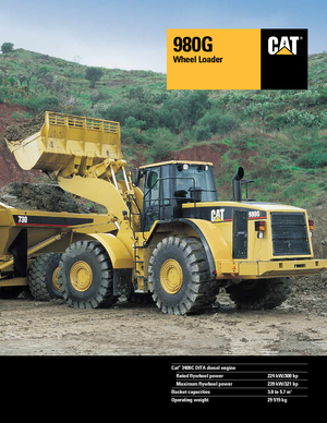 Kolové nakladače Caterpillar 980 G