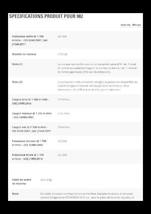 Kolové nakladače Caterpillar 982