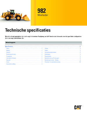 Kolové nakladače Caterpillar 982