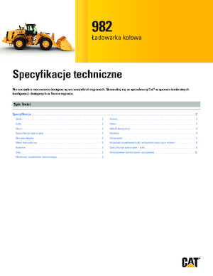Kolové nakladače Caterpillar 982