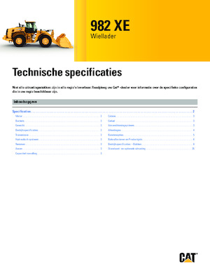 Kolové nakladače Caterpillar 982 XE