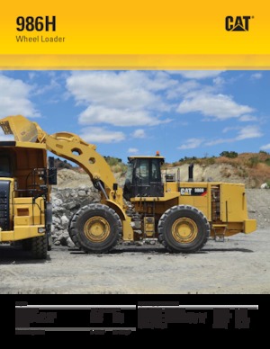 Kolové nakladače Caterpillar 986H