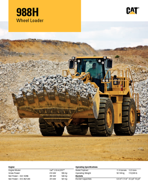 Kolové nakladače Caterpillar 988H