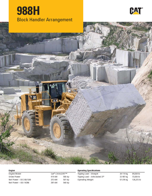 Kolové nakladače Caterpillar 988H