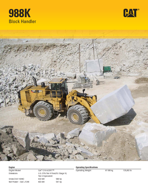 Kolové nakladače Caterpillar 988K