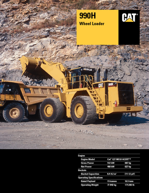 Kolové nakladače Caterpillar 990H