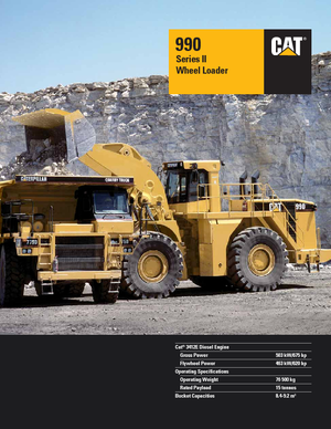 Kolové nakladače Caterpillar 990 II